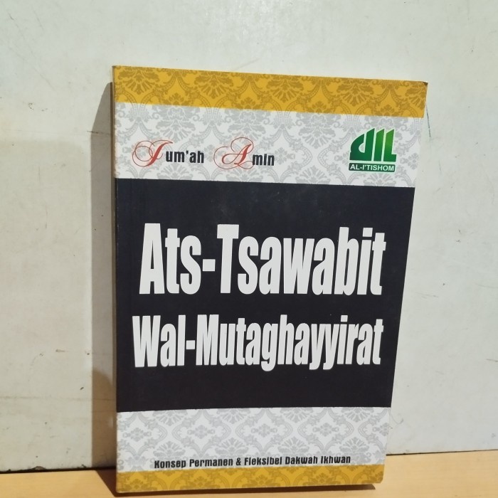 original buku ATS tsawabit wal mutaghayyirat