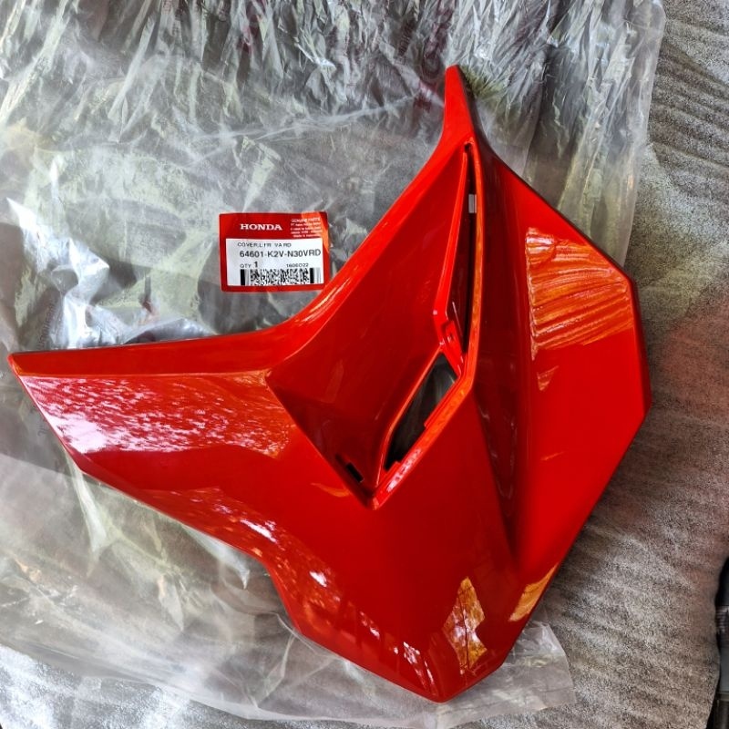k2v COVER FRONT L SAYAP SAMPING KIRI ( L ) VARIO 125 GEN 2 TERBARU 2023 K2V MERAH FERARI