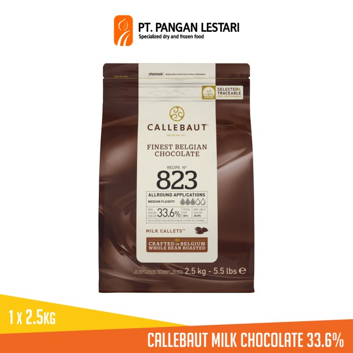 

Termurah [ Best Seller ] Callebaut Milk Chocolate 33.8% Cocoa 2.5 kg
