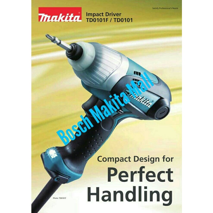 COLORF Mesin Obeng Listrik Makita TD 0101 Screwdriver TD0101 Garansi Original