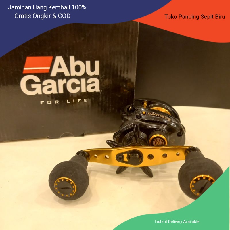 Reel BC Abu Garcia KUROFUNE LT - L | Gear Ratio : 6.4:1 | Bearing 5 REEL PANCING | GULUNGAN PANCING 