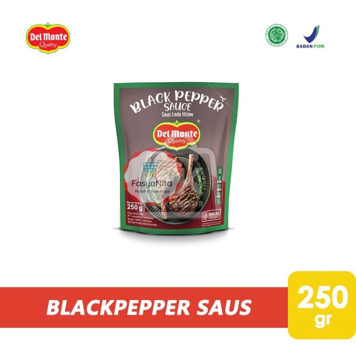 

Blackpepper Sauce Delmonte / Saus Lada Hitam (Pouch 250gr) - FasyAnita Mart Denpasar