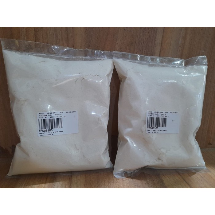 

Bisa COD Murmer TEGRAL SATIN CREME CAKE VANILLA PURATOS /TEPUNG PREMIX VANILLA 500 GR