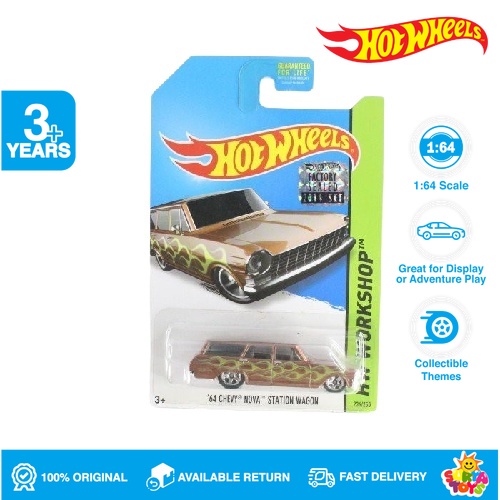 Hot Wheels 64 Chevy Nova Station Wagon Brown Factory Sealed 2014