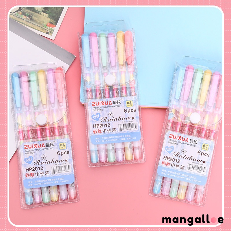 

Rainbow Neutral Pen Creative Graffiti Highlighter Alat Tulis Stabilo Siswa - MG