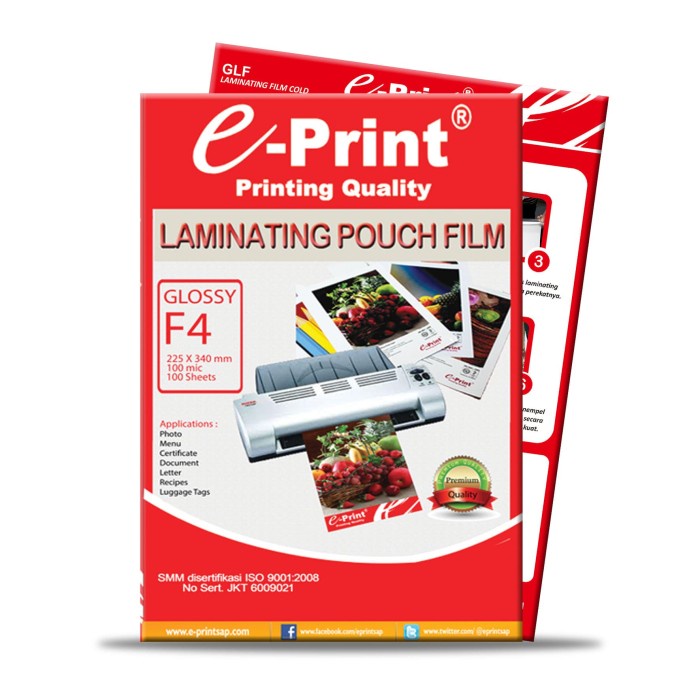 

Laminating Pouch e-Print F4