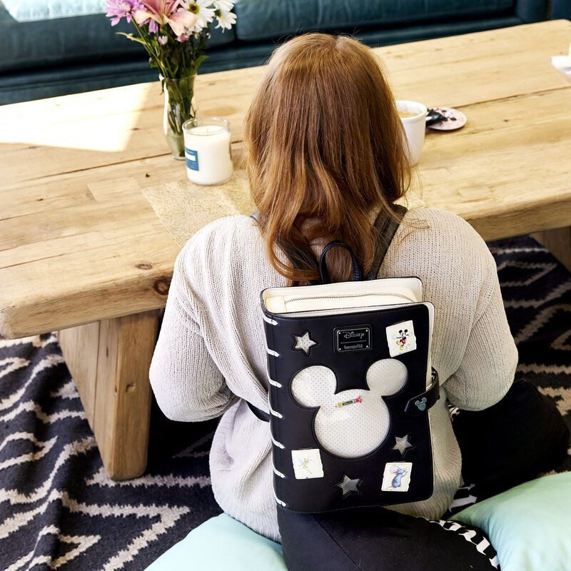 Loungefly Disney 100 Sketchbook Pin Trader Backpack