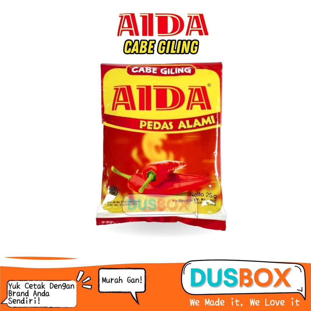 

Aida Cabe Bubuk 250g / Cabe Bubuk Aida 500g / Cabai Bubuk Serba Guna