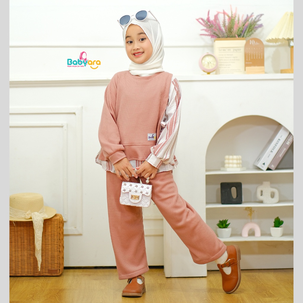 SJB54 Kanza oneset/oneset kanza/pakaian fashion anak perempuan/setelan stelan anak perempuan/cardiga