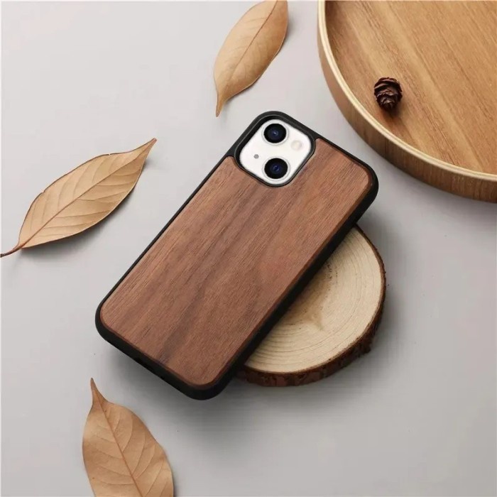 Case iPhone 14 Pro Max PREMIERE Real Wood Case Shockproof (bukan MOUS)