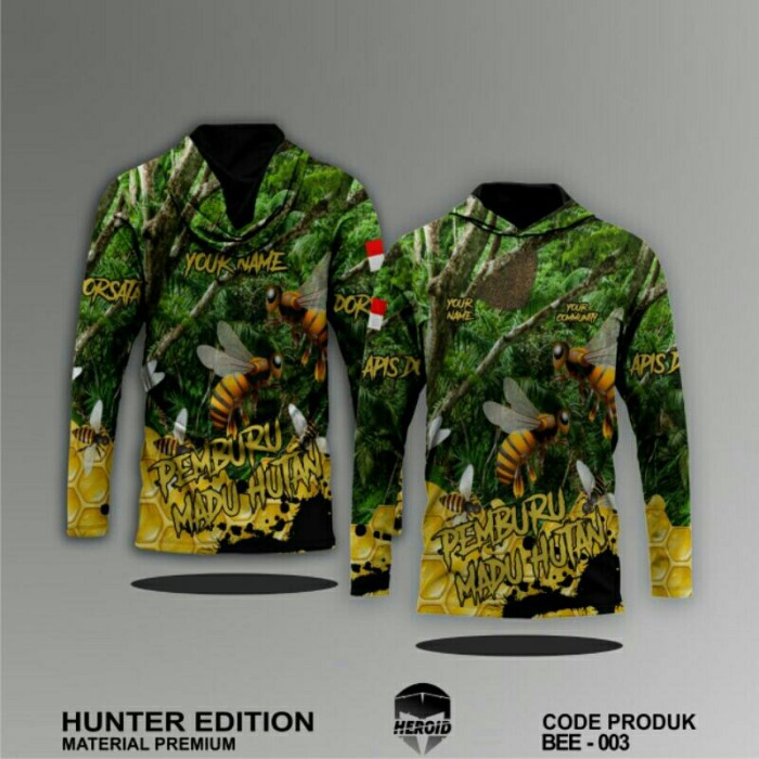 Baju Kamuflase Hunting Camo dan Kaos Berburu Lengan Panjang Camo untuk Pria - Apis Dorsata