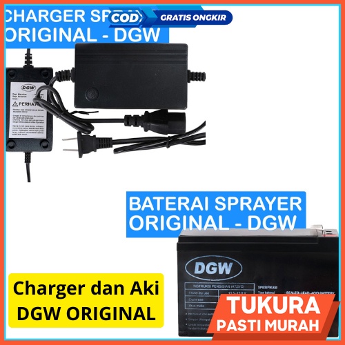 Charger Sprayer Elektrik dan Baterai 12v 8a ORIGINAL DGW