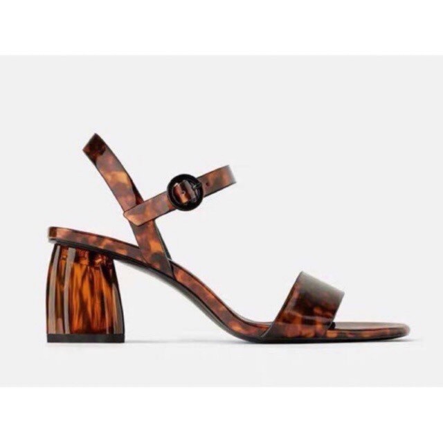 [KIA] Sepatu Heels Zara Wanita Zr-155 Leopard Sepatu Wanita Import Heels - Leopard, 35