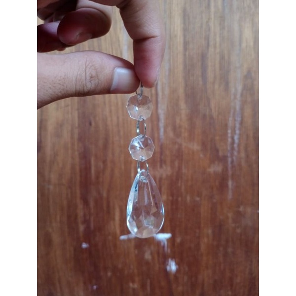 Kristal akrilik plus bandul kristal lampu hias cantik