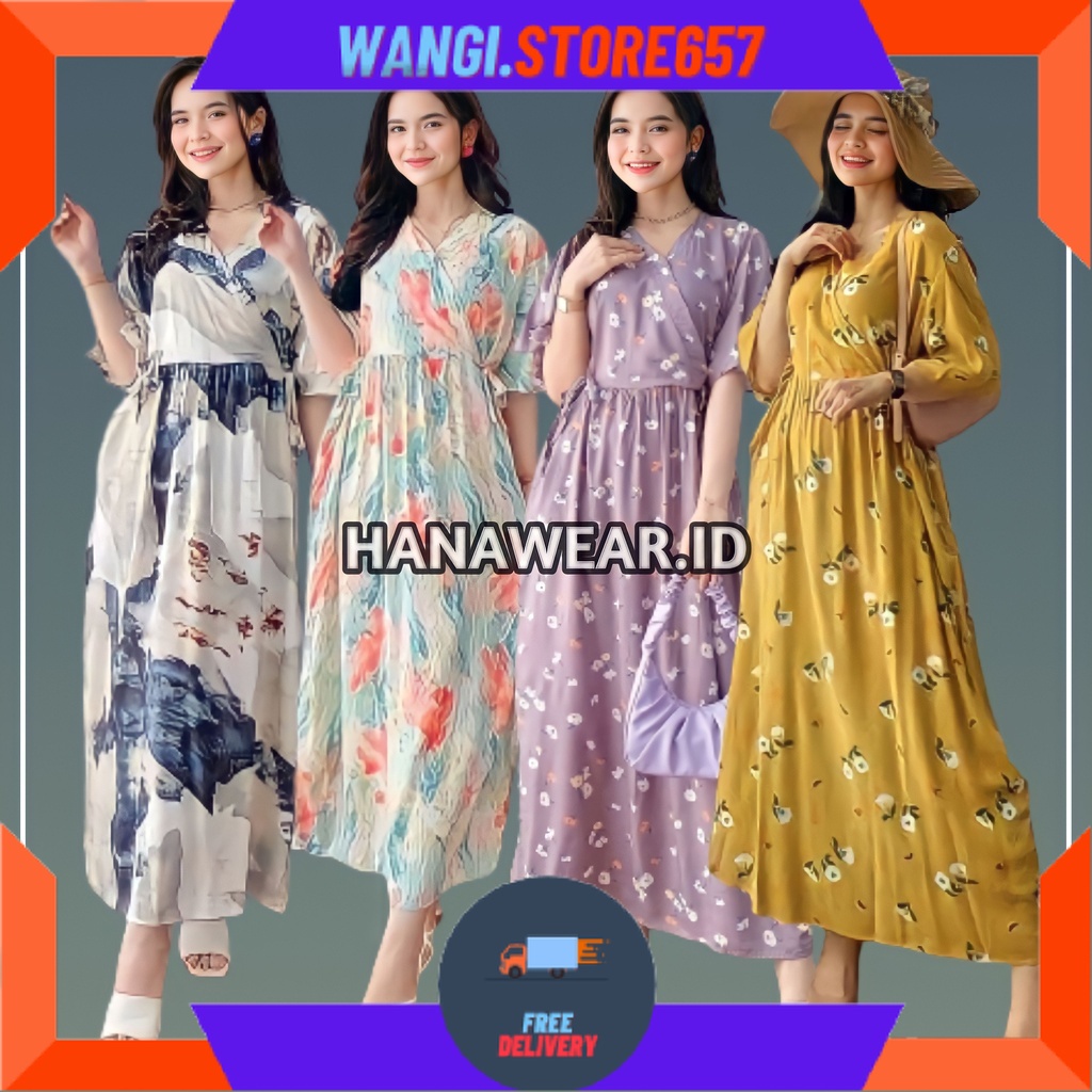 BAJU KOMBOR MAMAH MUDA OVERSIZE KEKINIAN MOTIF CANTIK / BAJU DASTER DRESS KIMONO PIYAMA KAREEN SERUT