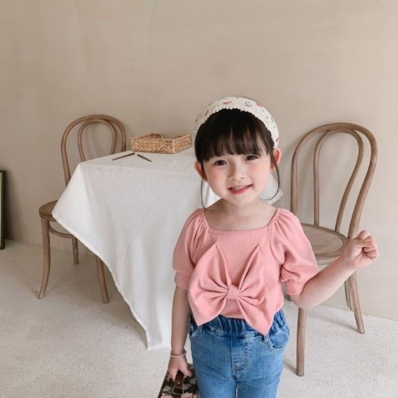 KIMYKUMI BAJU ANAK PEREMPUAN PITA BESAR / BAJU ANAK PITA