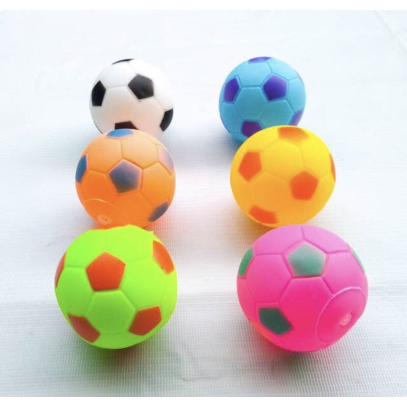 Bola Karet Bunyi / Mainan Bola Bunyi / Bola Karet Mainan Anak / Bola Karet Cit cit Warna Cerah