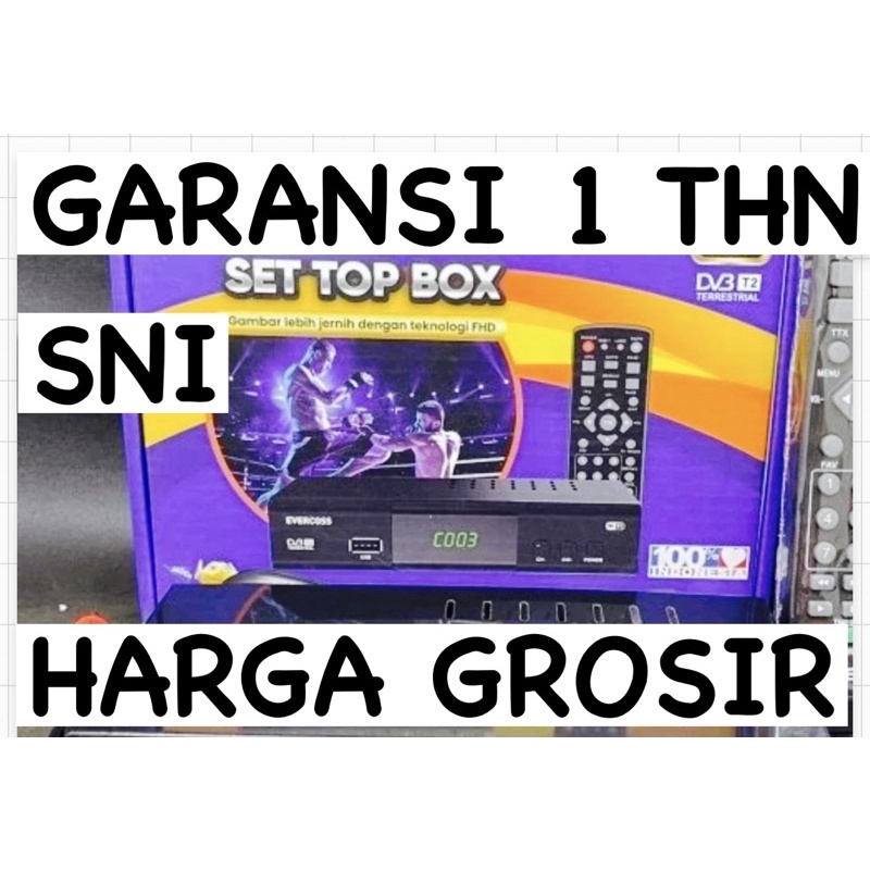 COD SET TOP BOX STB TV DIGITAL GARANSI RESMI SNI 1 TAHUN FULL HD WIFI YOUTUBE