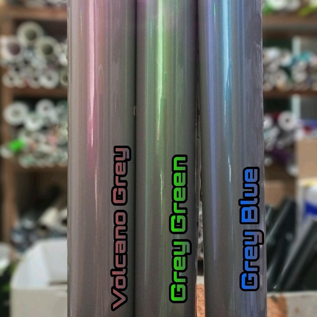 Skotlet Volcano Grey  Stiker Abu lembayung Hijau  Skotlet Abu Lembayung Biru Kualitas Premium L50CM