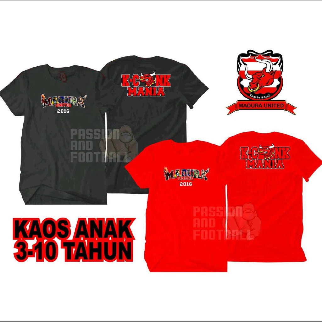 T-SHIRT ANAK MADURA UNITED 2016 K-CONK MANIA