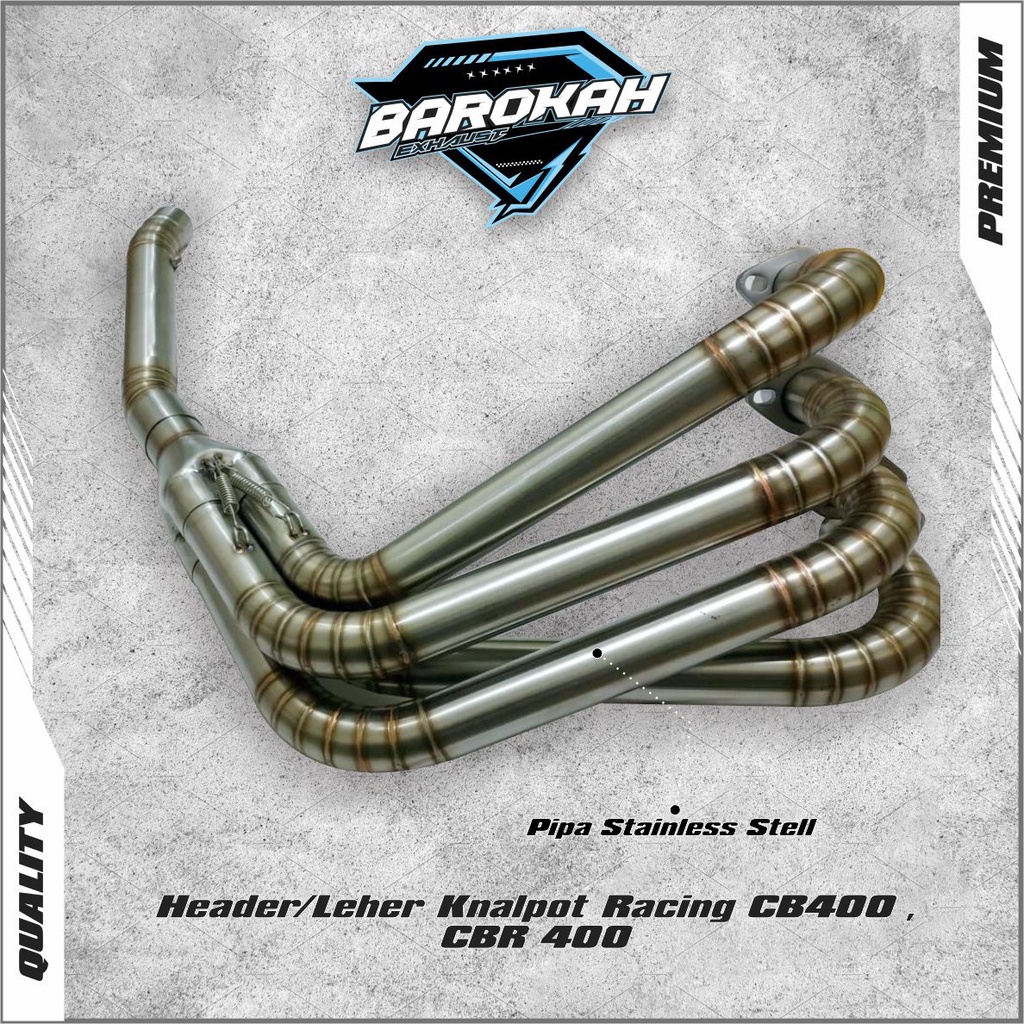 Leher / Header Knalpot Racing CB400 , CBR 400