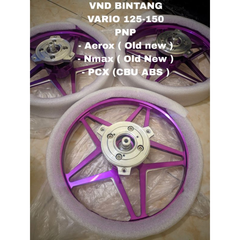 Velg Aerox VND Vspeed Bintang Pnp aerox Nmax Pcx
