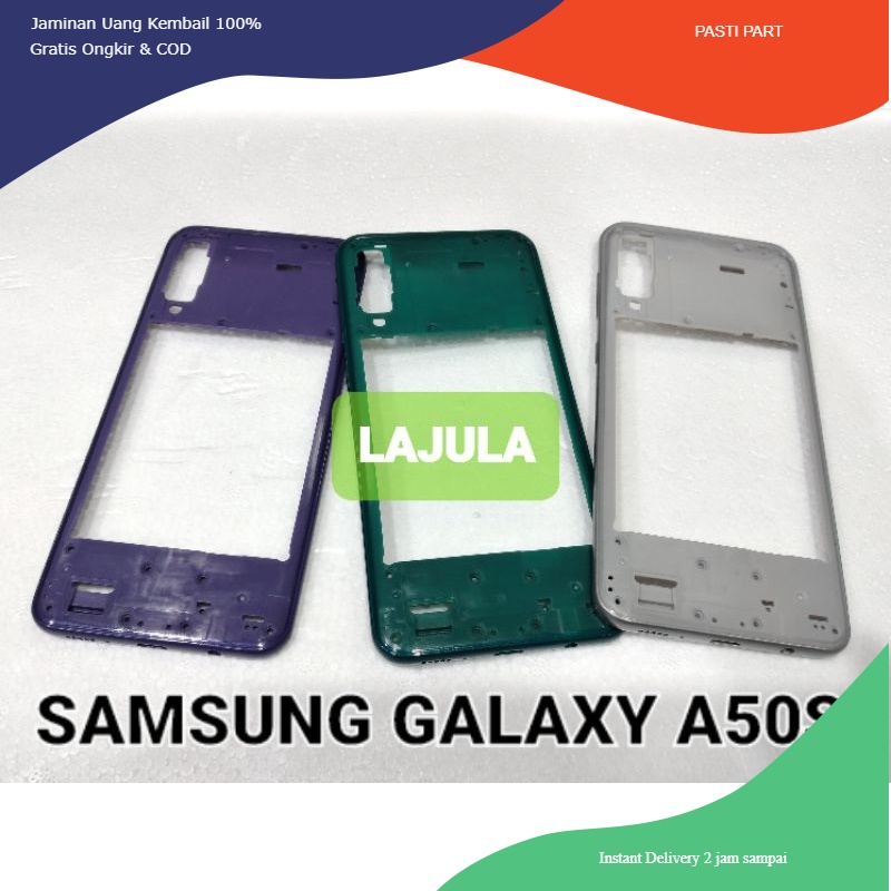 bezel tutup mesin tulang samping samsung galaxy a50s original
