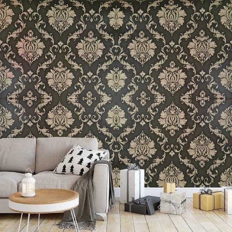 WALLPAPER DINDING BATIK HITAM GOLD HITAM BATIK SULTAN BATIK PINK BATIK POLOS