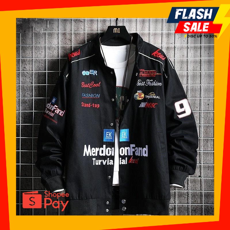 OUTFIT JKT48 | JAKET VARSITY PRIA | MERDONN JACKET | BASEBALL JACKET OVERSIZE UNISEKS