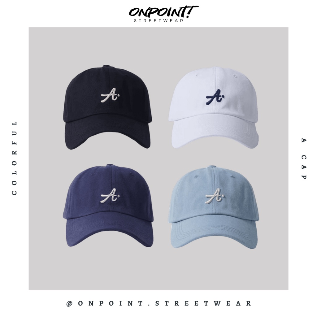 A Cap - Topi pria distro topi pria bisbol topi pria dewasa topi baseball pria topi baseball original