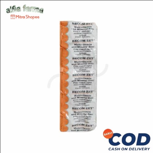 ready- BECOM ZET BECOMZET 10 TABLET MULTIVITAMIN MINERAL ZINC VITAMIN originale