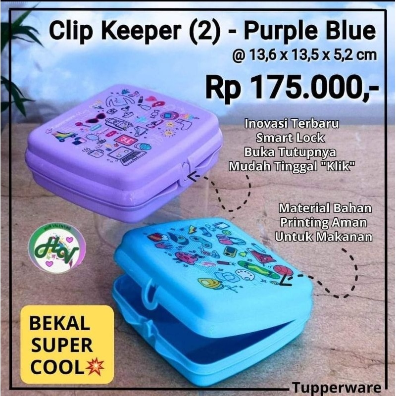 tupperware tempat makan - kotak makan anak Clip Keeper