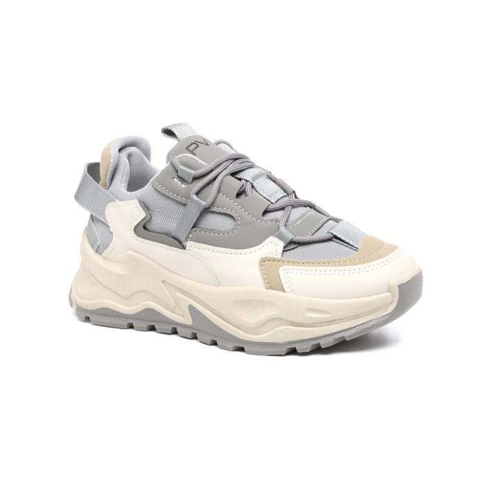PVN Jungkook Sepatu Sneakers Wanita Sport Shoes Krem 129 - Grey, 42