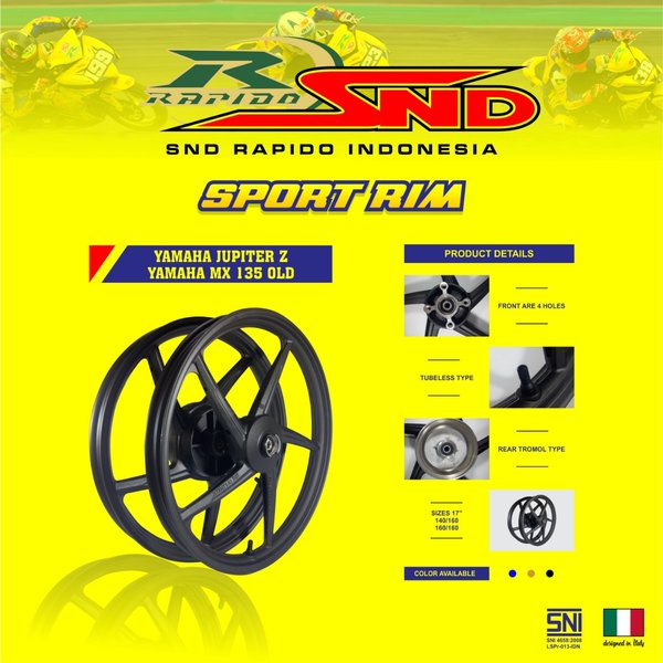 ready velg racing rapido SP501 17inch 160 160 jupiter z mx old 135 Original