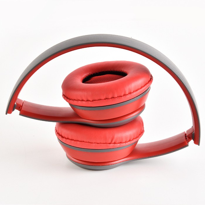 HEADSET BLUETOOTH WIRELESS P47 / EARPHONE HEADSET P47 / HEADSET BANDO - BIRU