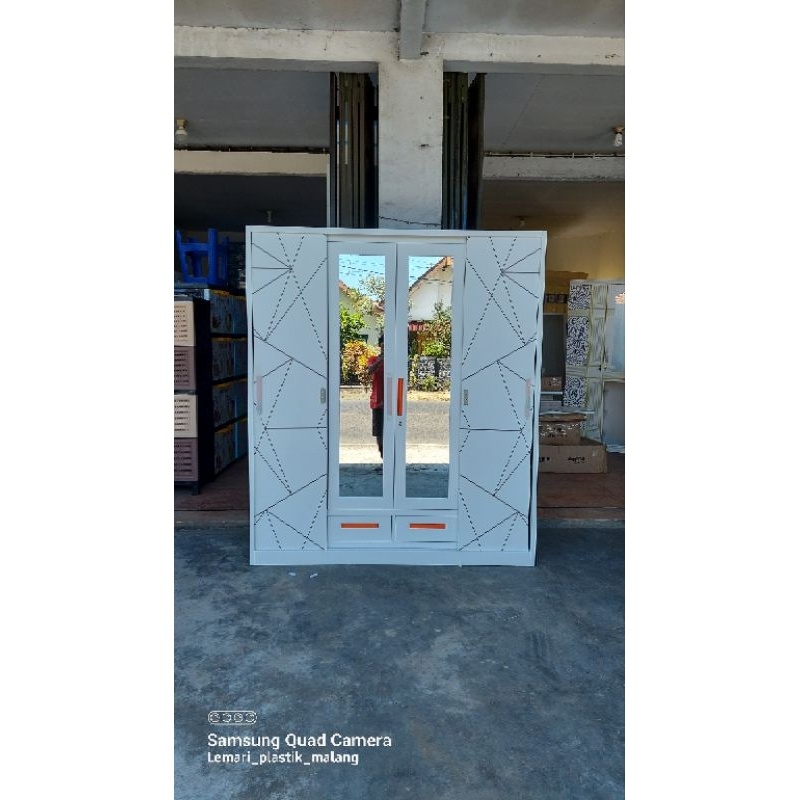 PROMO CUCI GUDANG lemari besi 4pintu sliding buffalo