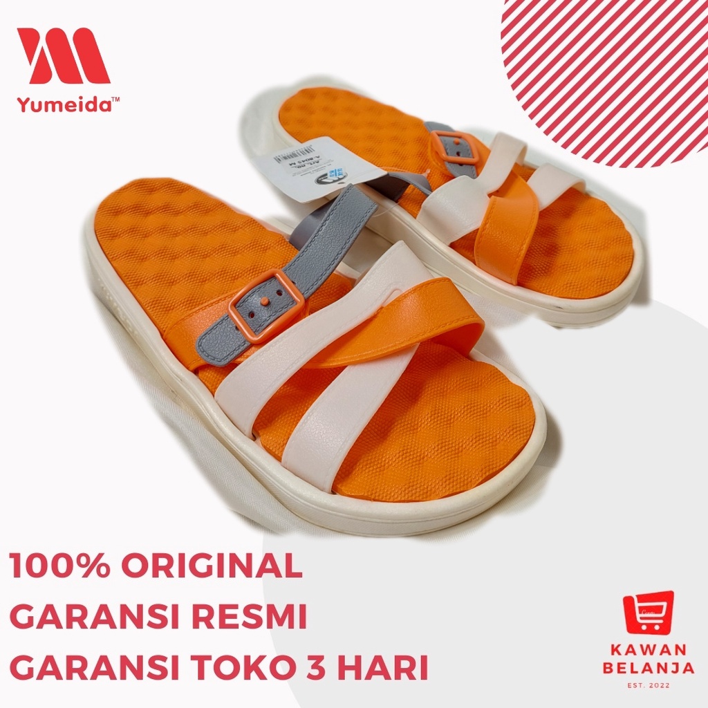 Sandal Selop Karet Yumeida Anak Laki-Laki Perempuan Putih Kuning Orange biru Hijau Merah