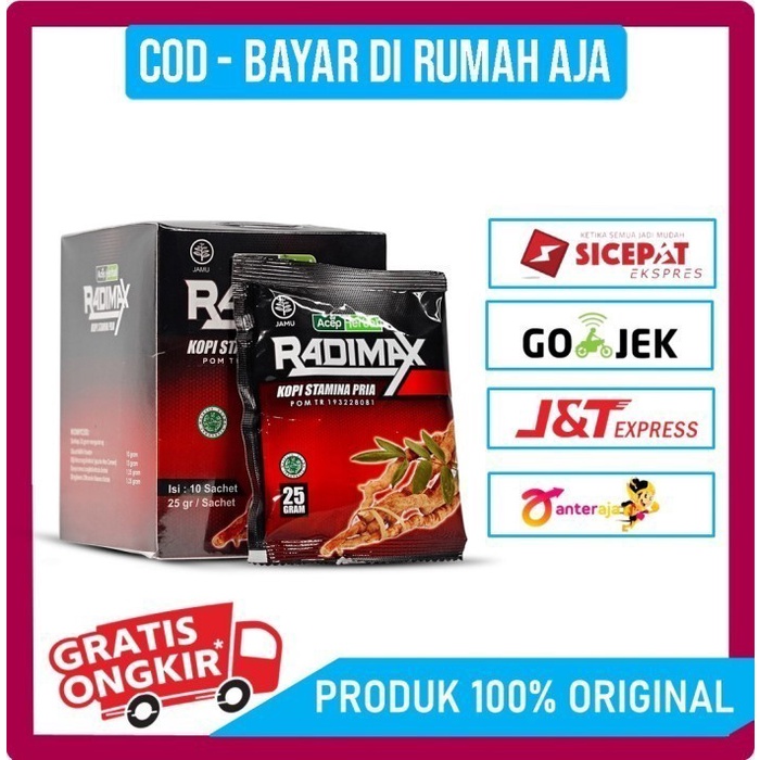 

Radimax Kopi Pria - Suplemen Meningkatkan Hormon Testosteron - BPOM