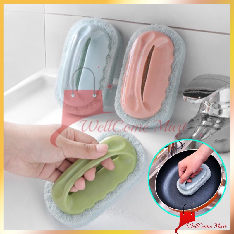 Sikat Sabut Cuci Piring Wajan / Sikat Nano Magic / Spons Sikat Panci Pembersih