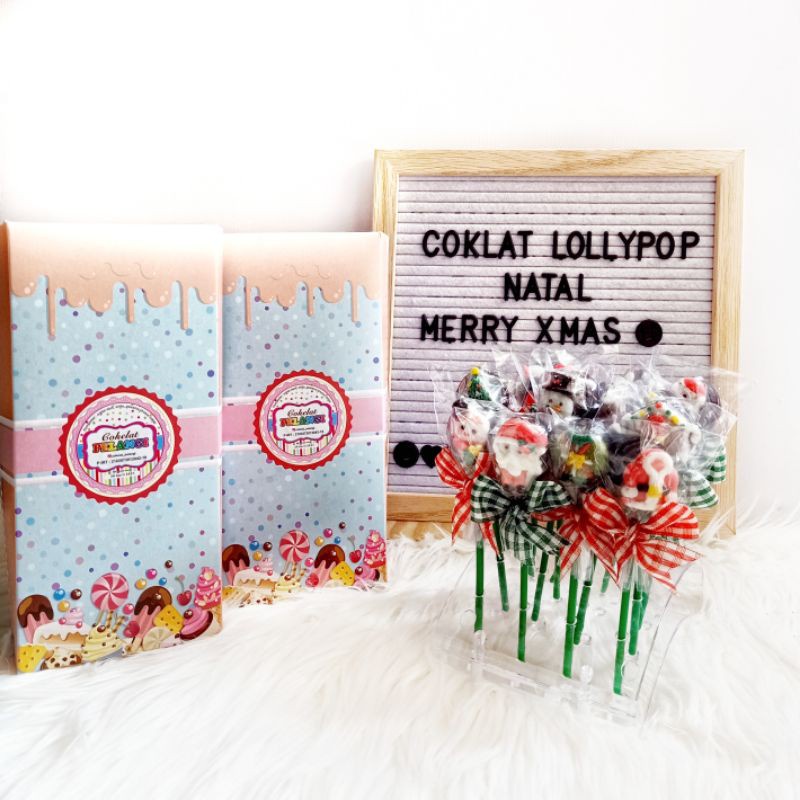 

(Min 10 pcs) lollipop kecil Coklat natal campur mix karakter sekolah Minggu souvenir xmas goodiebag kado hampers 2023