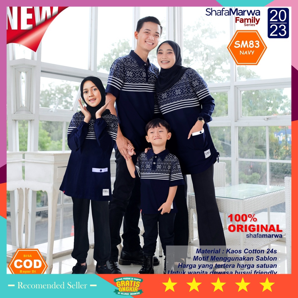 ⭐⭐⭐⭐⭐ Couple Set Remaja Kekinian PRemium Keren Murah - Kaos Couple Keluarga Original Shafamarwa Baju