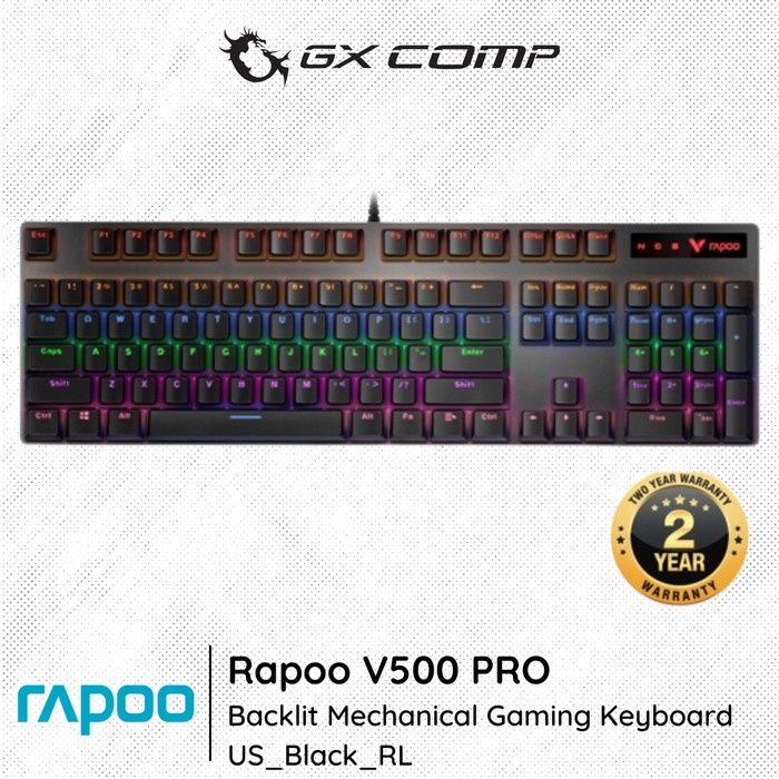 Rapoo V500 Pro Mechanical Keyboard Gaming