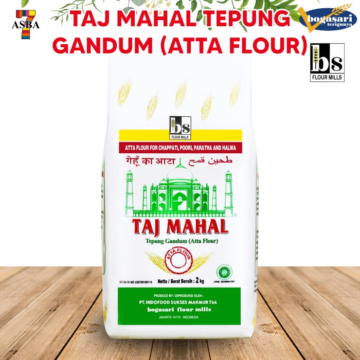 

[Big Sale] Taj Mahal Tepung gandum (Atta Flour) 2Kg