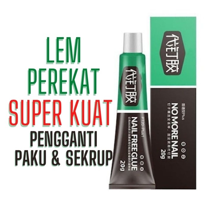 

LEM PEREKAT SERBAGUNA PENGGANTI PAKU TEMBOK NO MORE NAIL LEM SUPER KUAT PEREKAT DINDING ORIGINAL