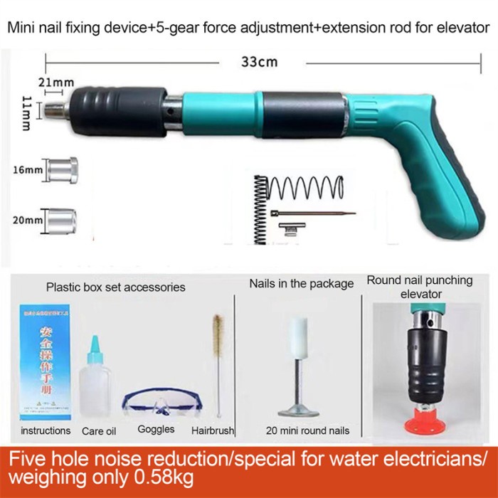 

Alat Mesin Tembak Paku Beton/Alat Fasten Untuk Paku Tembak Beton Baja - Biru