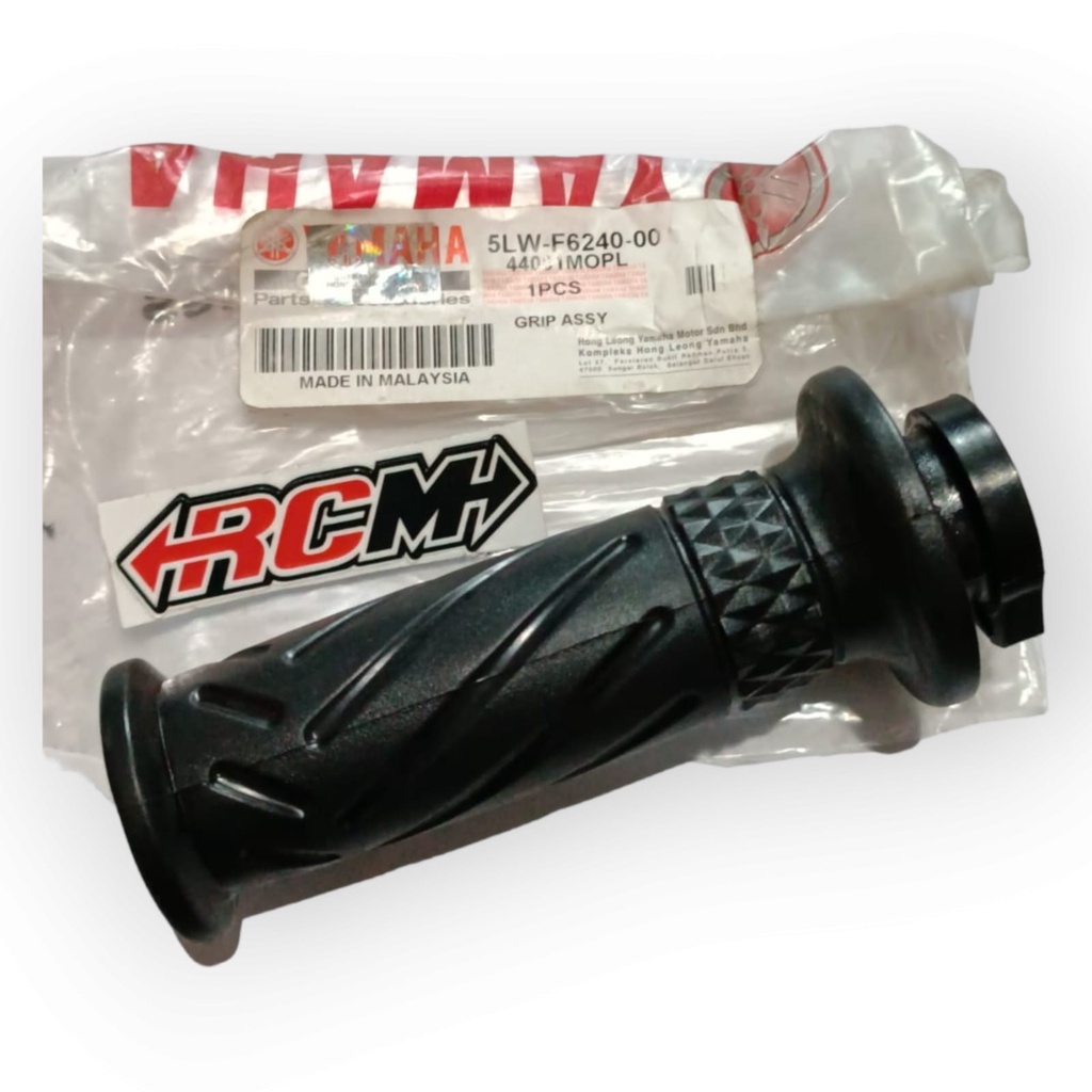 5LW-F6240-00 HANDGRIP HANFAT HANPAD HANDFAT SELONGSONG GAS KANAN NOUVO ORI ORIGINAL YAMAHA YGP ASLI