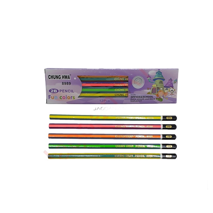 

Pensil Kayu Chung Hwa Murah & Fancy Pecil Rmdodo 2B 8989 1 Pack 12 Pcs