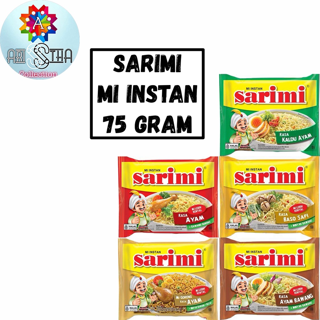 

Sarimi Mi Instan Ayam Bawang Kaldu Goreng 75 Gram