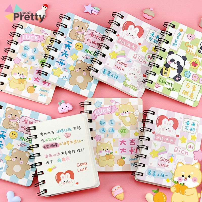 

portabel notebook Lucu kartun koil berkat bahasa notebook notebook mini PD