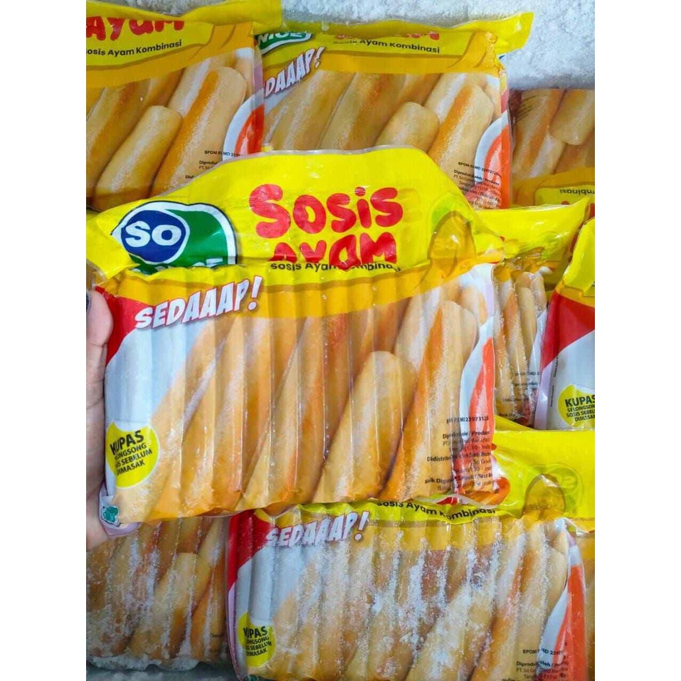 

So Nice Sosis Ayam uk 1 kg - FROZEN FOOD BOGOR - FRESH FOOD ENAK